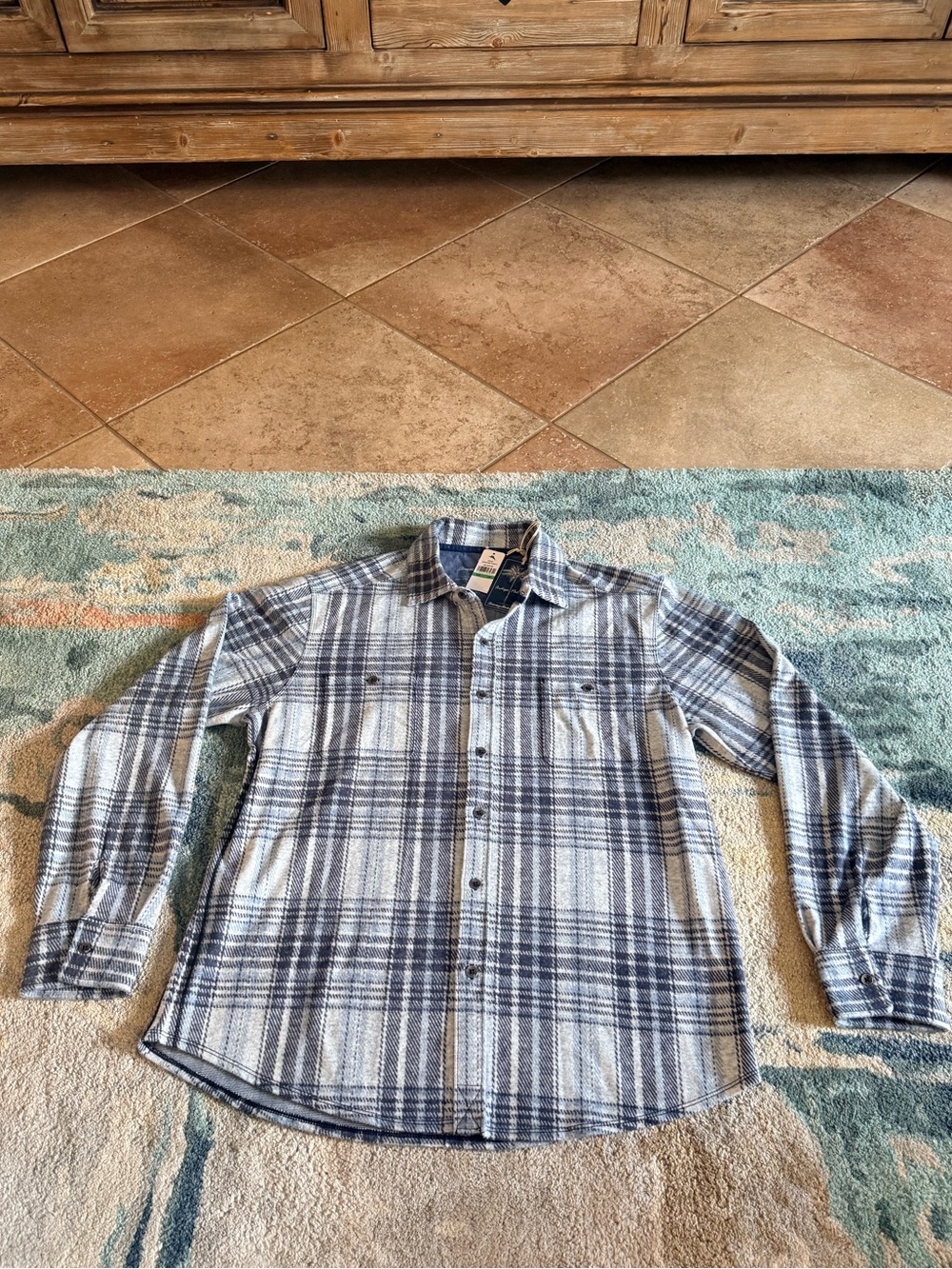 Tommy Bahama Men's Fireside Santa Fe Long Sleeve Flannel Shirt